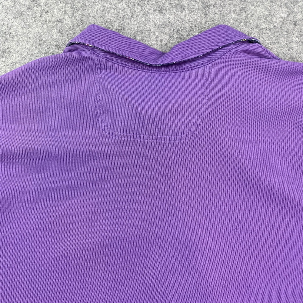 Tommy Bahama Mens Polo Shirt XL Purple Short Sleeve IslandZone Resort Golf Pima - Picture 3 of 16